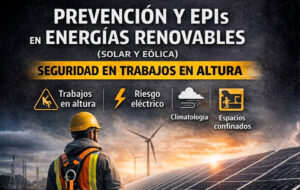 Prevention and PPE in renewable energy (solar and wind): safety when working at height